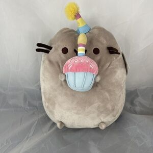 GUND Pusheen Cupcake Happy Birthday Cake Plush Stuffed Animal Cat, 9.5" New